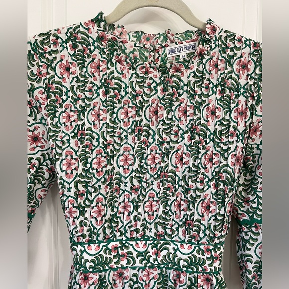 NWOT Tuckernuck Pink City Prints Savannah retro blush dress - Picture 7 of 11